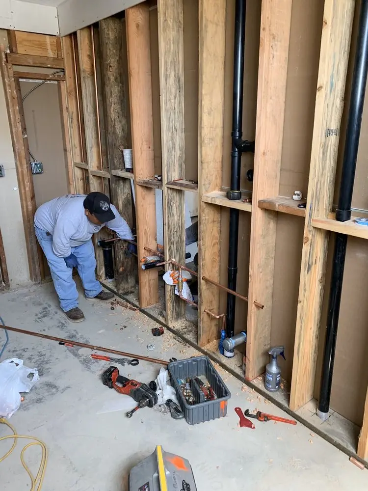 Commercial rough-in plumbing for Gas Line Repair in West Cornwall